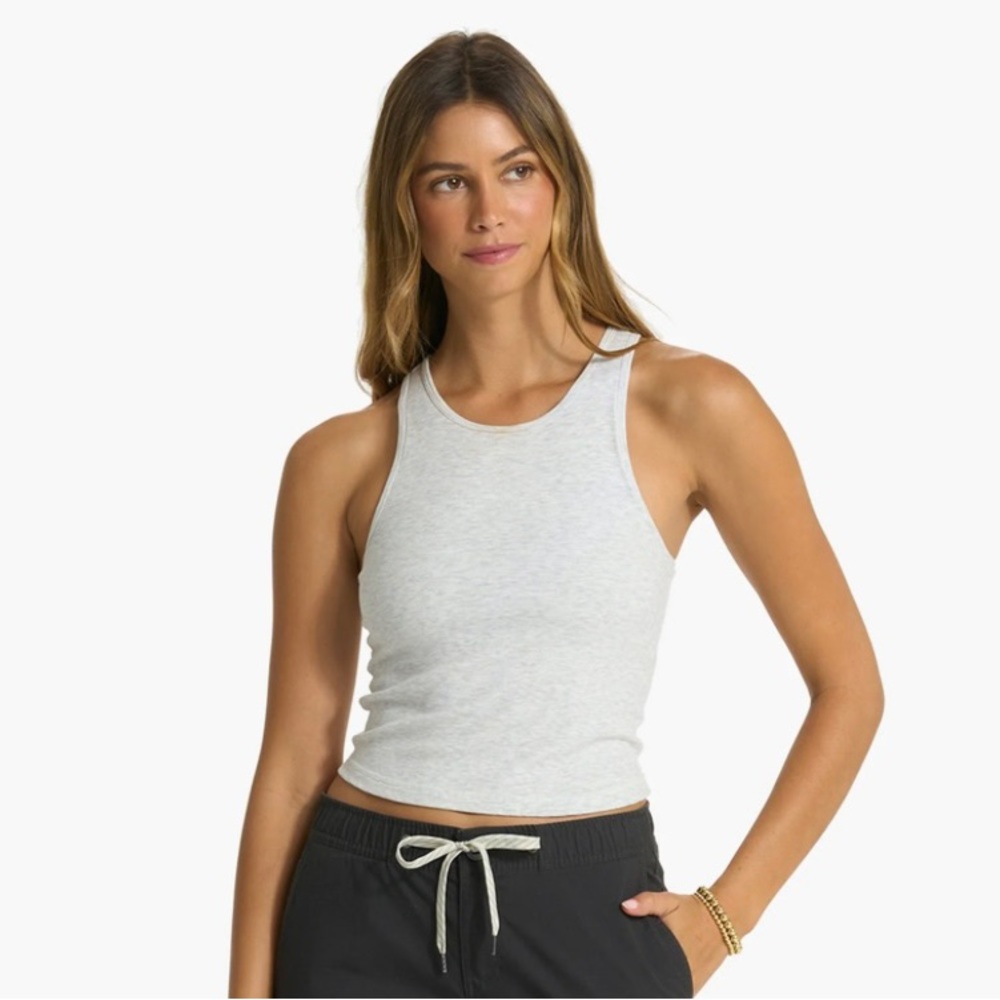 Vuori Pose Plyo Tank White Heather